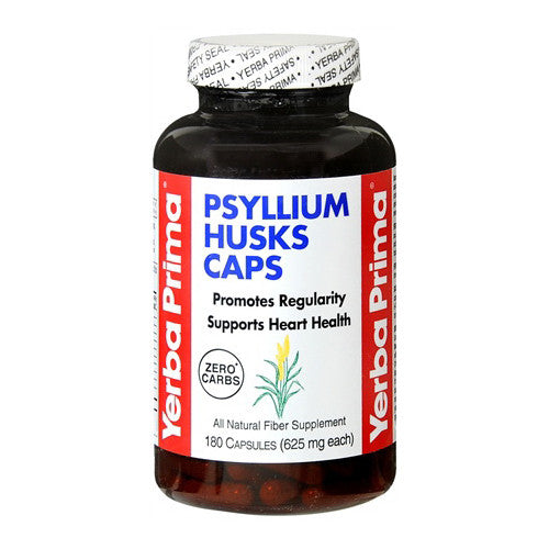 Yerba Prima Psyllium Husks 625Mg Veg Caps - 180 Ea